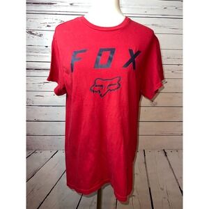 Fox Racing Tee Shirt Mens size Medium Standard Fit Graphic Moto T-Shirt Red